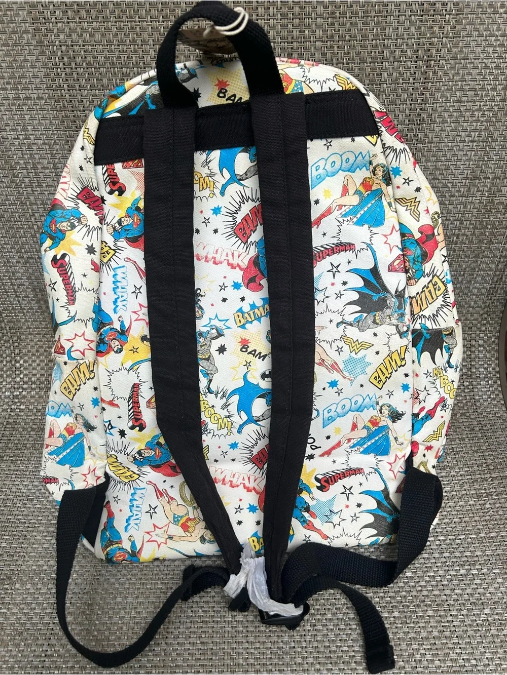 Comic SUPER Heroes Backpack BATMAN SUPERMAN WONDER WOMAN /NWT -ADULT or Kids